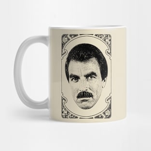 Tom Selleck 90s Aesthetic Design Mug